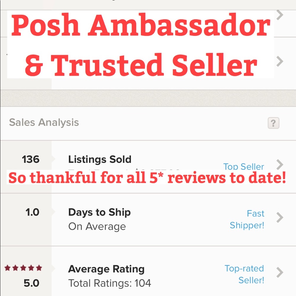 Posh Ambassador/Trusted Seller